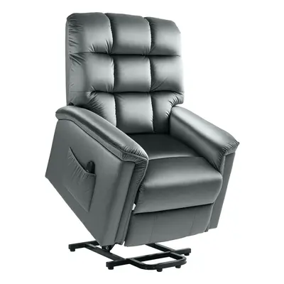 HOMCOM Power Lift Recliner Chair for Elderly w/ Remote Control, Dark Grey