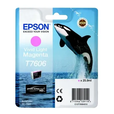 Epson C13T76064010 (T7606) Ink cartridge bright magenta, 2.8K pages, 26ml