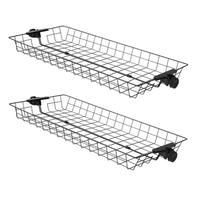 SoBuyÂ® FRG34-P02, Two Storage Baskets for Telescopic Wardrobe Organizer