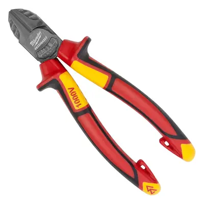 Milwaukee VDE Diagonal Cutter 160mm, Red