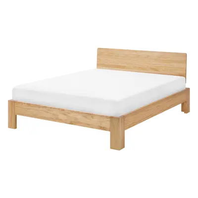 Slatted Bed ROYAN x cm (EU Double) Wood Light Wood