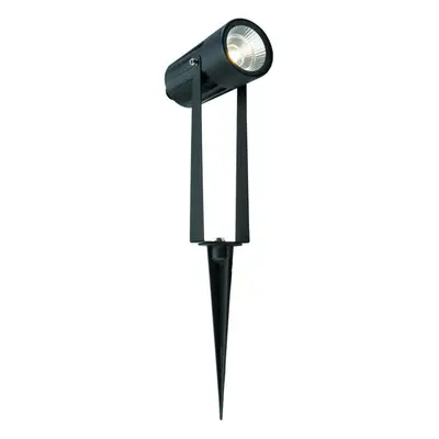 IP65 Outdoor Ground Spike Lamp Wall & Sign Light 7W Cool White LED Matt Black