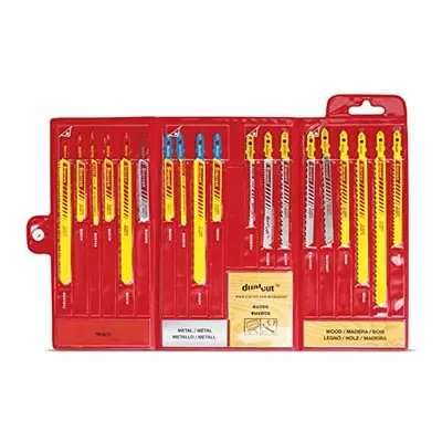 Starrett BU4 Assortment Pack of HSS Bi-Metal Unique Jig Saw Blades (19-Piece)