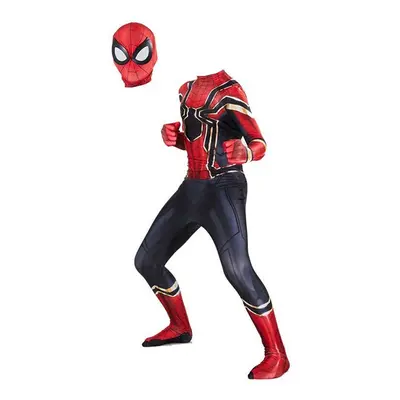 (Kids S) Spider-Man Homecoming Iron Spider man Suit Superhero Costume Cosplay Jumpsuit