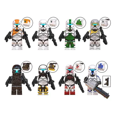 (Style B 8pcs) 8pcs/16pcs Star Wars Clone Soldiers Mini Doll Gift Suitable