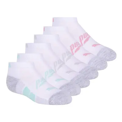 PUMA Unisex child Pack Low cut Socks WhiteBlue US