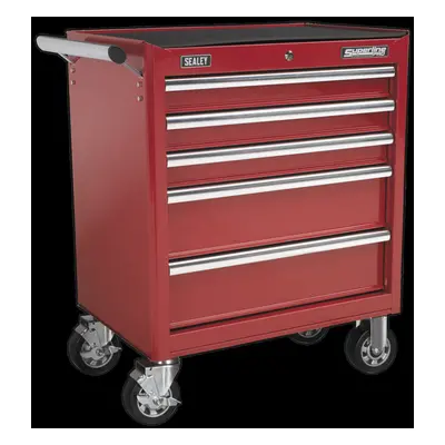 Rollcab Drawer with Ball-Bearing Slides - Red