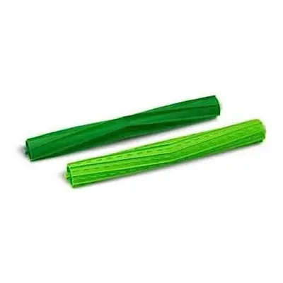 Authentic Parts - 1set Replacement Dual Multi-Surface Rubber Brushes - 1x light Green + 1x dark 