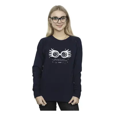 (M, Navy Blue) Harry Potter Womens/Ladies Luna Being Different Sweatshirt