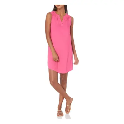 Amazon Essentials Womens Sleeveless Woven Shift Dress, Bright Pink, X-Large