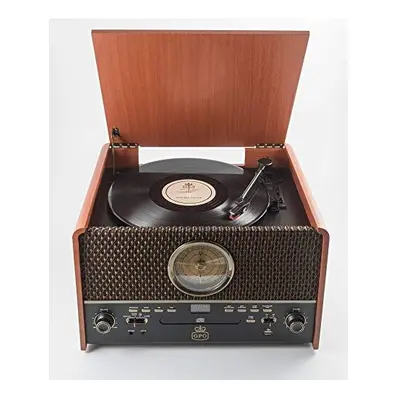 GPO Chesterton Record Player, CD Player, USB, FM Radio, Cassette Player, AUX IN, Built-in Speake