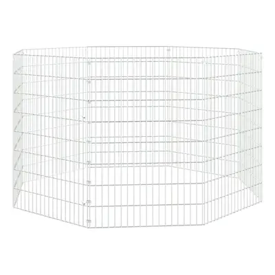 (54 x cm/8) vidaXL Free Range Animal Enclosure Rabbit Cage Animal Cage Galvanised Iron