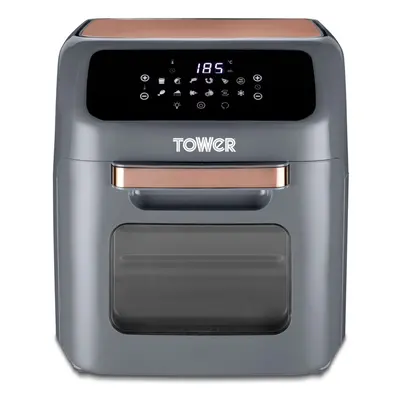 Tower T17064 Vortx Litre Air Fryer Oven Grey and Rose Gold