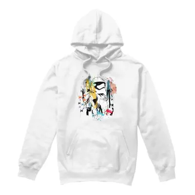 (L, White) Star Wars Mens Stormtrooper Abstract Hoodie