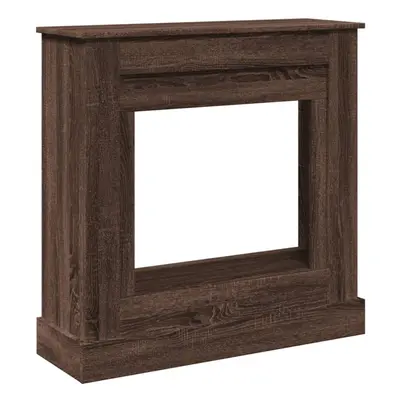 (brown oak) vidaXL Fireplace Surround Fire Surround Fire Place Engineered Wood