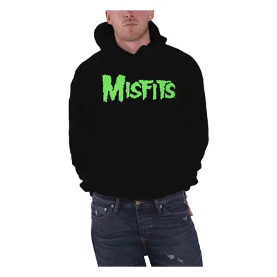 (XL, Black) Misfits Glow Jurek Skull Pullover Hoodie