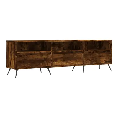 vidaXL TV Cabinet TV Unit Media Cabinet TV Stand Smoked Oak Engineered Wood