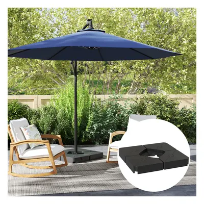 Outsunny Umbrella Weights for Offset Parasols, 64kg Sand/55kg Water Filled