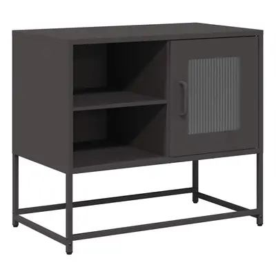 (black, cm) vidaXL TV Cabinet Anthracite 100.5x39x60.5 cm Steel TV stand TV sideboard