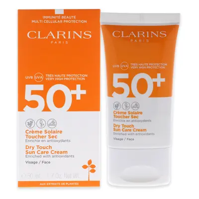 Dry Touch Sun Care Cream SPF by Clarins for Unisex - 1.7 oz Sunscre