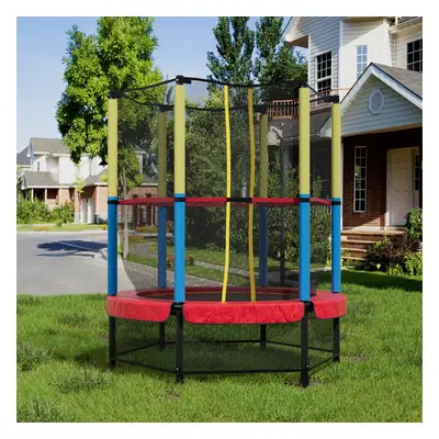 Outdoor Trampoline with High Enclosure Net