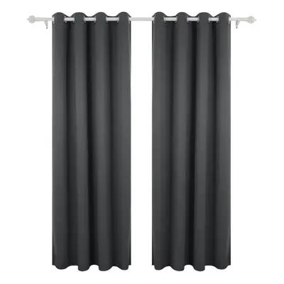 Deconovo Super Soft Thermal Insulated Curtains Eyelet Bedroom Blackout Curtains for Nursery with