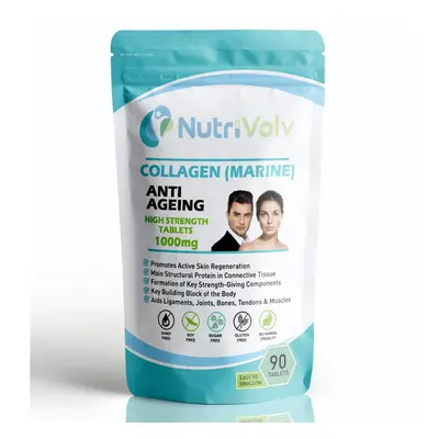 Collagen (Marine) 1000mg - Tablets - Skin Anti Ageing Tissue Joints Bones