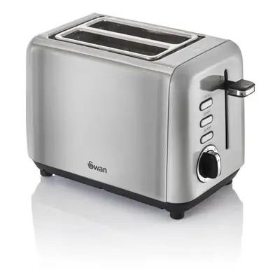 Silver Slice Toaster Stainless Steel Variable Browning Control Defrost Swan