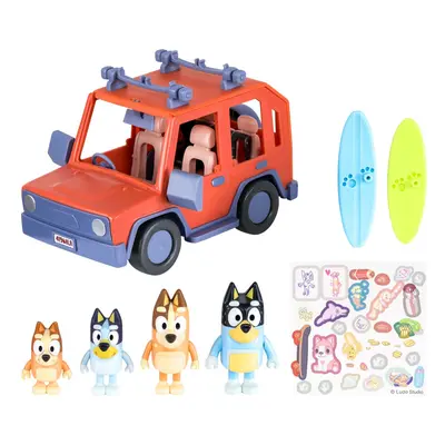 Bluey Heeler Family 4WD Vehicle and Figure Pack 2.5-3 Inch Figures