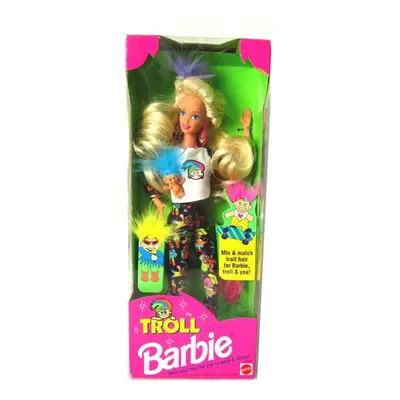 1992 Troll Barbie Doll with Mini Troll Doll