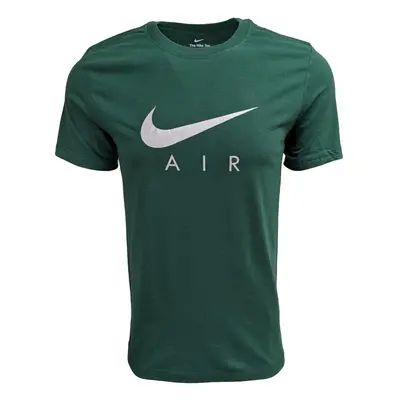 Nike Men's Swoosh Air Crewneck T-Shirt (Medium Evergreen/Silver)