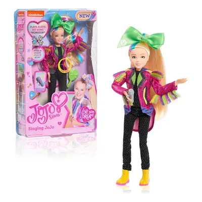 JoJo Siwa Inch Singing Doll, Sings Hit Song Titled Non-Stop, Pink Jacket with Rainbow Fringe, by