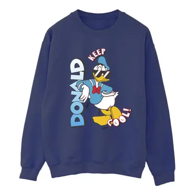 (L, Navy Blue) Disney Womens/Ladies Donald Duck Cool Sweatshirt