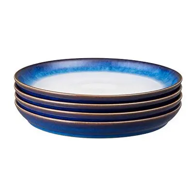 Denby Blue Haze Piece Coupe Dinner Plate Set