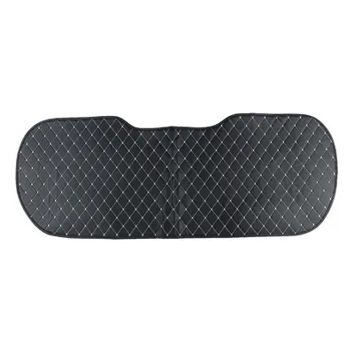 (Rear (Black-white)) Universal Car Seat Pad Mat Cushion Cover Protector PU Leather Breathable Au