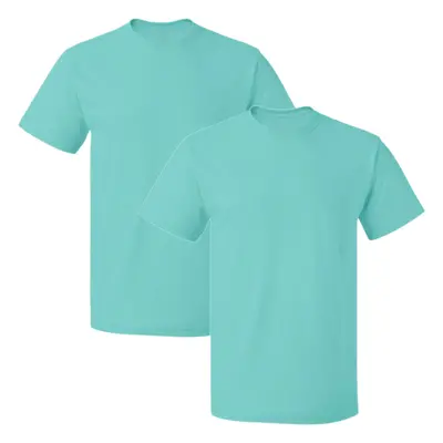 Fruit of the Loom Men's Crew T-Shirt (2 Pack) Scuba Blue X-Large