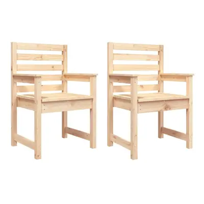 (natural pine, x x cm) vidaXL Garden Chairs Outdoor Chair Wooden Chair Seating Patio pcs Pinewoo