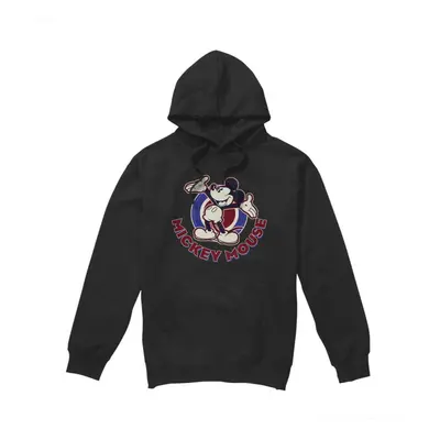 (XL, Black) Disney Mens Americana Mickey Mouse Hoodie