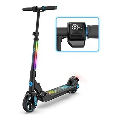 Electric Scooter, 6.5'' Foldable Electric Scooter for Kids Ages 6-12, Up to KM/H & KM, LED Displ