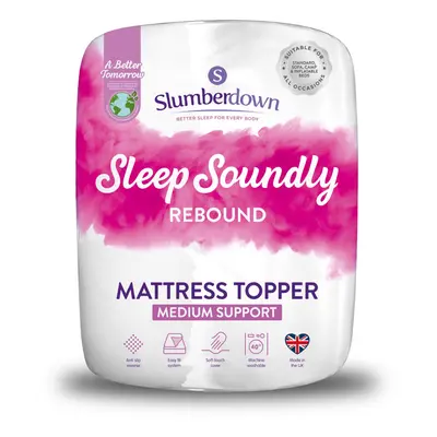 (Rebound, Double) Slumberdown Sleep Soundly Rebound Mattress Topper UK Made