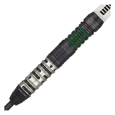 (20 Grams) Unicorn Darts Code Dart in Green Tungsten Steel - Soft Tips & Aggressive Pattern