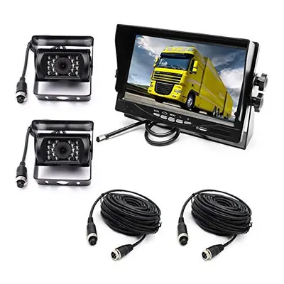 Reversing Camera Kit?4 Pin 2x Waterproof 18LEDs Night Vision Reverse Rear View Camera with 15M A