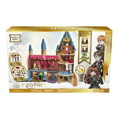 Wizarding World, Magical Minis Amazon Exclusive Deluxe Hogwarts Castle and Classroom Playsets wi