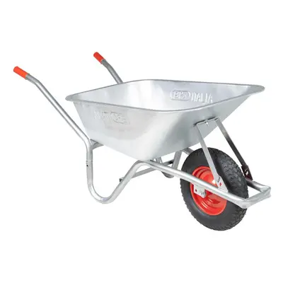 vidaXL Wheelbarrow L kg Galvanised Steel and Plastic