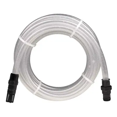 vidaXL Suction Hose with PVC Connectors Transparent 10 m PVC hose pump hose