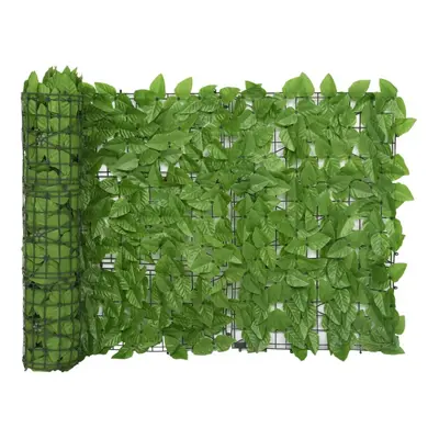 vidaXL Balcony Screen with Green Leaves 500x75 cm Outdoor Privacy Screen Fence