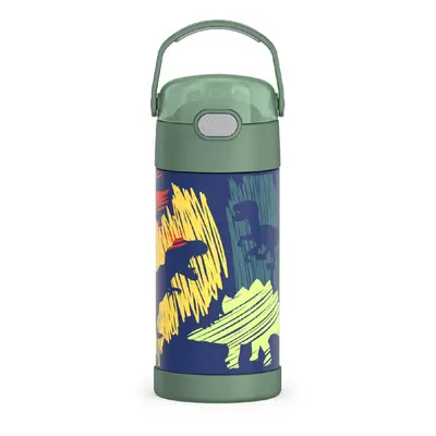 THERMOS FUNTAINER Water Bottle with Straw Ounce Dinosaurs Kids Stainless Steel Vacuum Insulated 