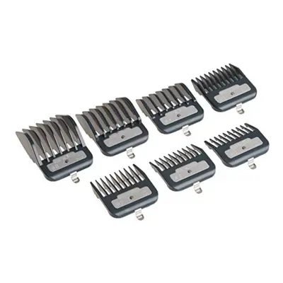 Andis Master Series Premium Metal Hair Clipper Attachment Comb Piece Set, Blue, Count (Pack of 7