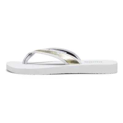 PUMA Women's Sandy FLIP Slide Sandal White Gold White