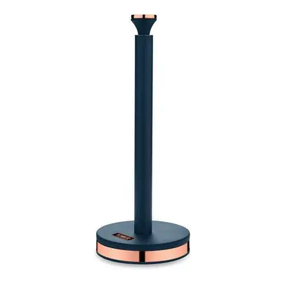 TOWER Kitchen Midnight Blue & Rose Gold Cavaletto Kitchen Roll Holder Towel Pole